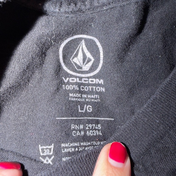 Volcom Charcoal Cotton Tee - Picture 2 of 3